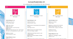 Desktop Screenshot of konzertkalender.ch