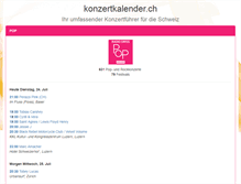 Tablet Screenshot of konzertkalender.ch